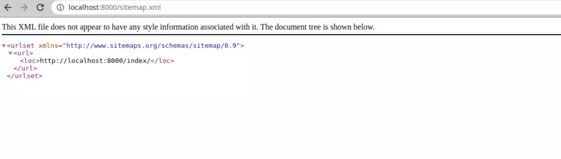 Setting Up Django Sitemaps